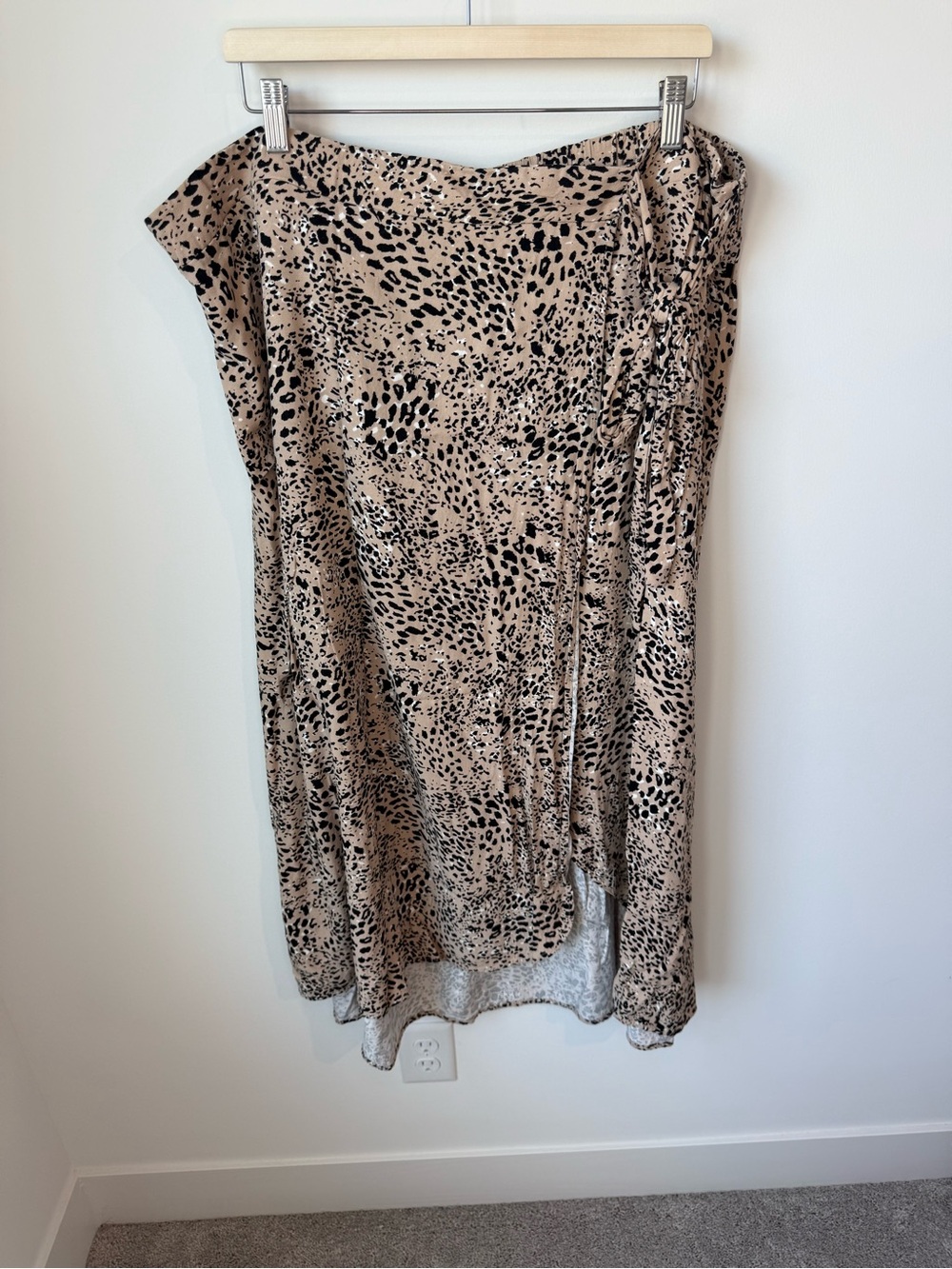 Maurice’s Leopard Print Midi Dress in Beige and Black | 2X